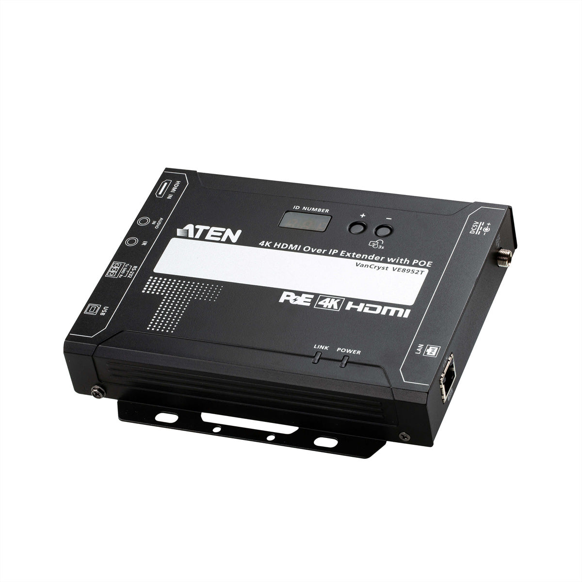 ATEN VE8952T – HDMI Sender (TX), über IP, 1× HDMI Eingang, 1× RJ‑45, 4K@60 Hz, 100 m, PoE, HDCP, RS‑232