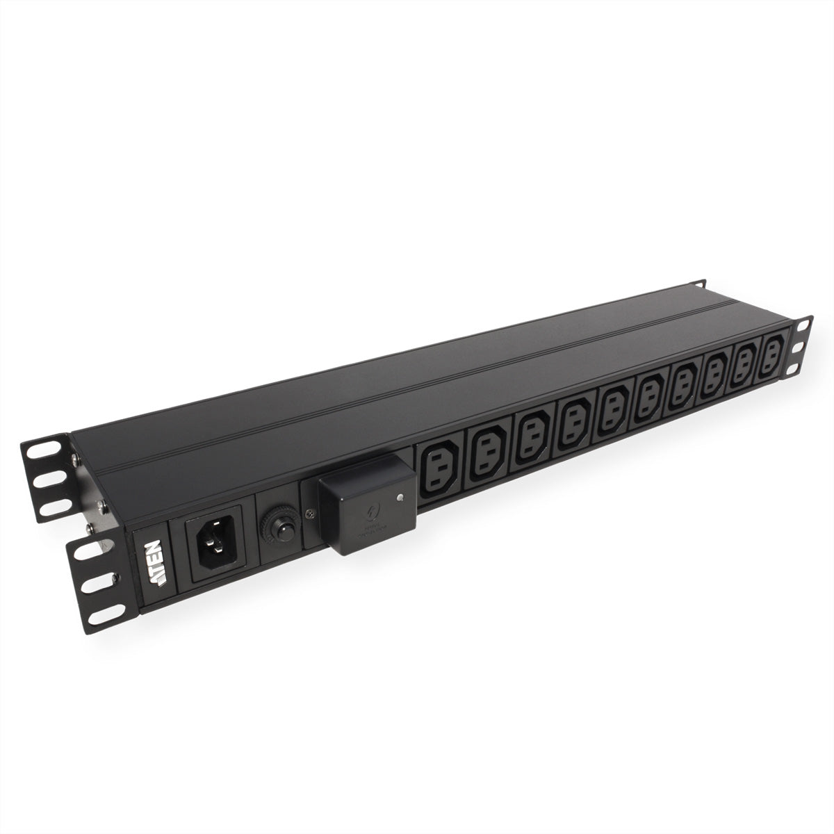 ATEN PE0118SG – Rack-PDU Basic, 18× IEC C13, 10 A, 3 m, Rack 1U, mit Überspannungsschutz