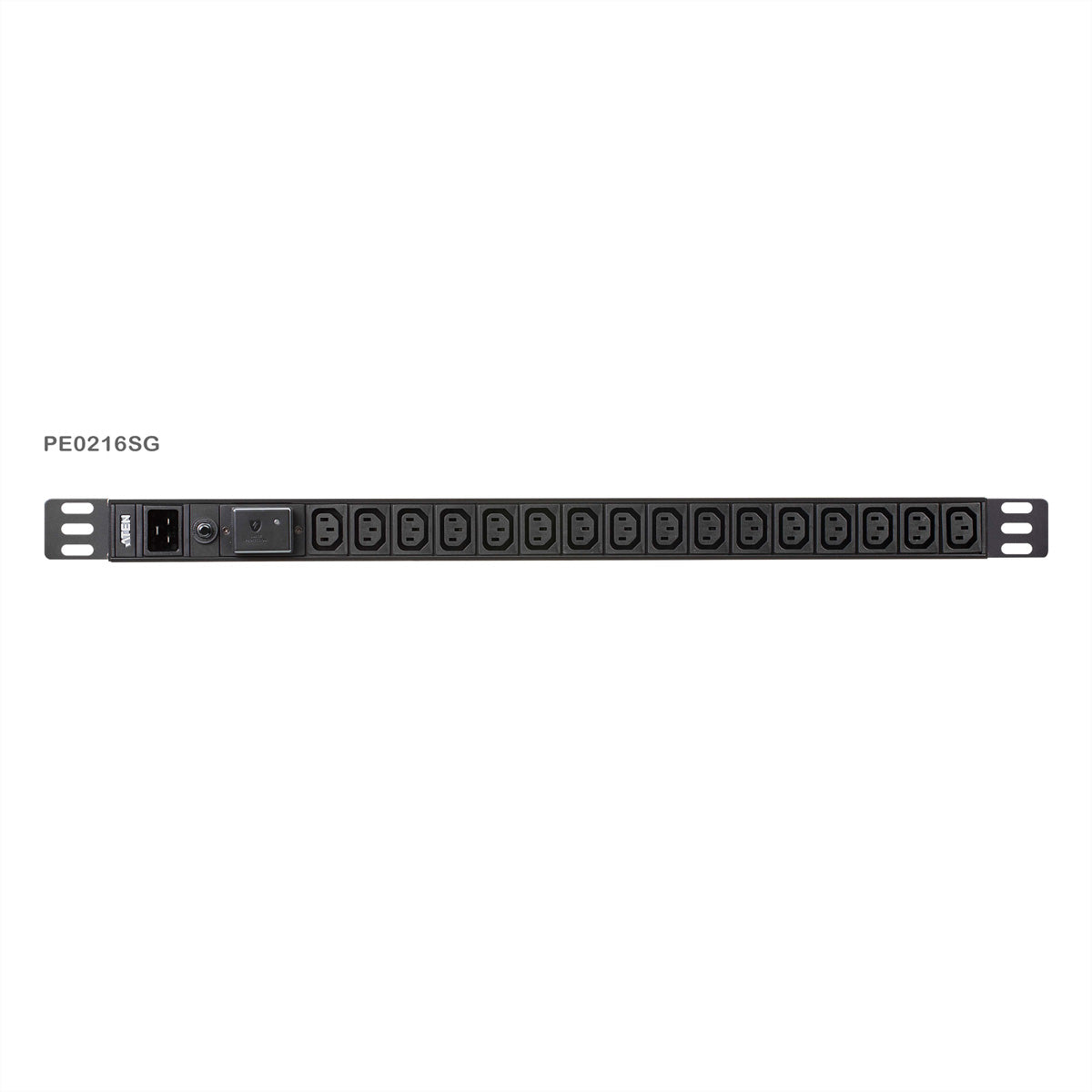 ATEN PE0216SG PDU 3,8 kVA – Überspannungsschutz, Überstromschutz – 0U Rack – C13×16 – Schwarz