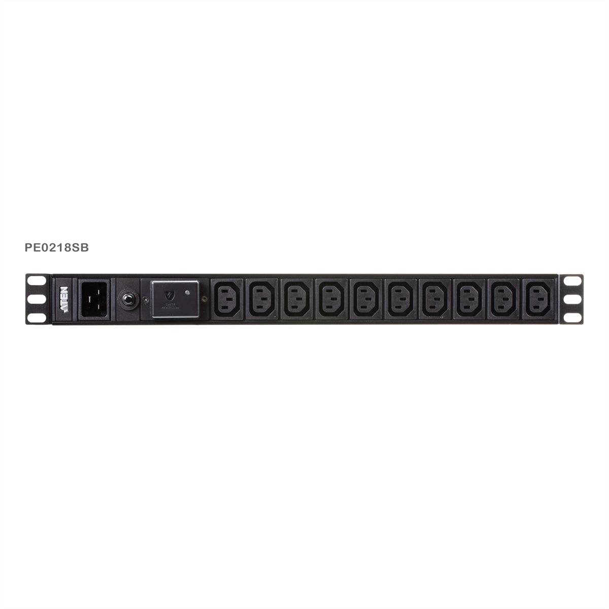 ATEN PE0218SG – Rack-PDU Basic, 18× IEC (C13/C19), 16 A, 3,8 kW, 1U horizontal