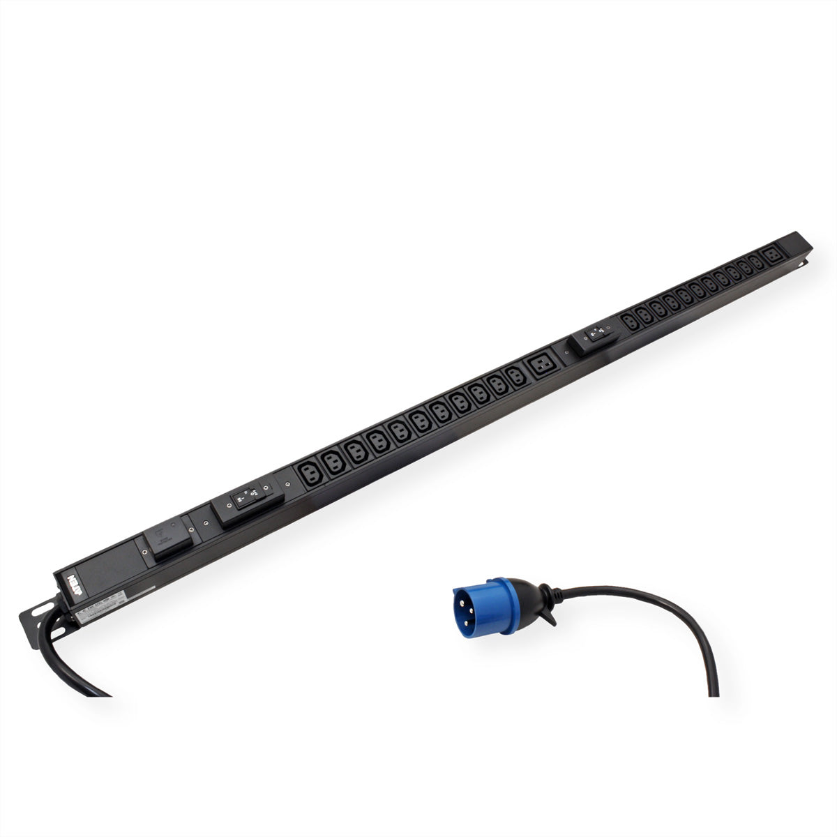 ATEN PE0324SG – Rack-PDU Basic, 22× IEC C13 + 2× IEC C19, 32 A, IEC 60309 Stecker, 0U vertikal, 7,7 kW