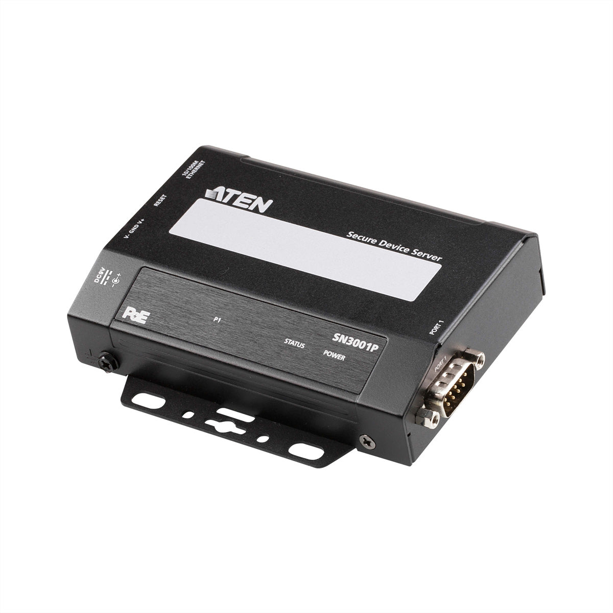 ATEN SN3001P – Serial-over-IP-Einheit – 1× RS-232, 1× RJ-45, Metallgehäuse, DIN-Schiene