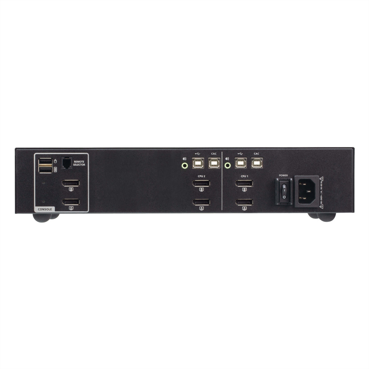 ATEN 2-Port DP Secure KVM-Switch – 4K/60 Hz, USB 2.0-Hub, Audio, PSD PP v4.0