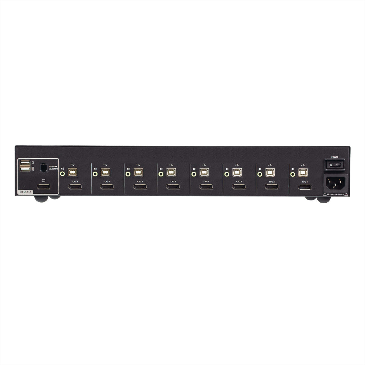 ATEN CS1188DP4 – 8-Port DP Secure KVM-Switch – 4K/30 Hz, USB 2.0-Hub, Audio, NIAP/PP v4.0