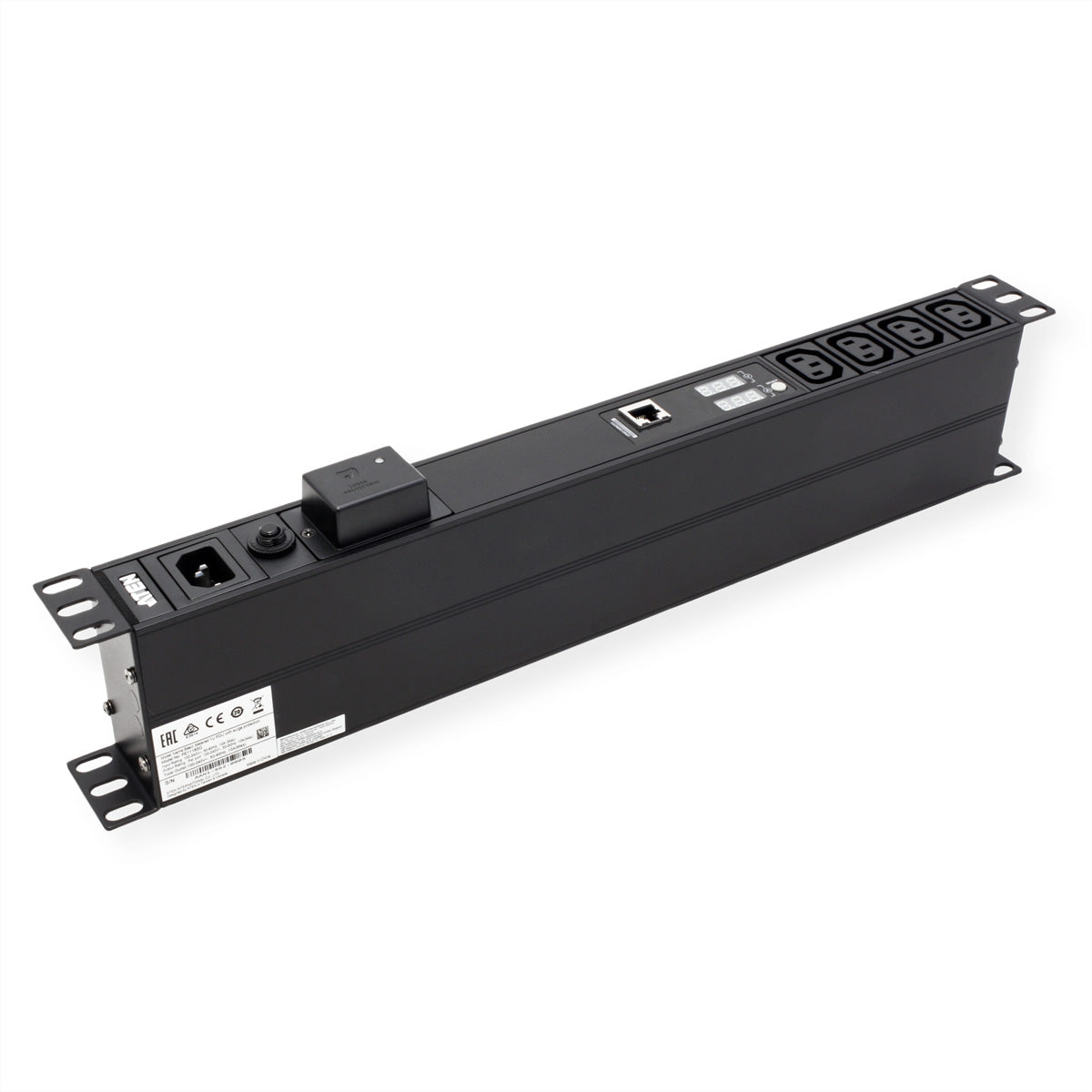 ATEN Rack-PDU – Überwacht, LCD, Rack 1U, 10 A 100–240 V, 18×C13, C14, 3 m