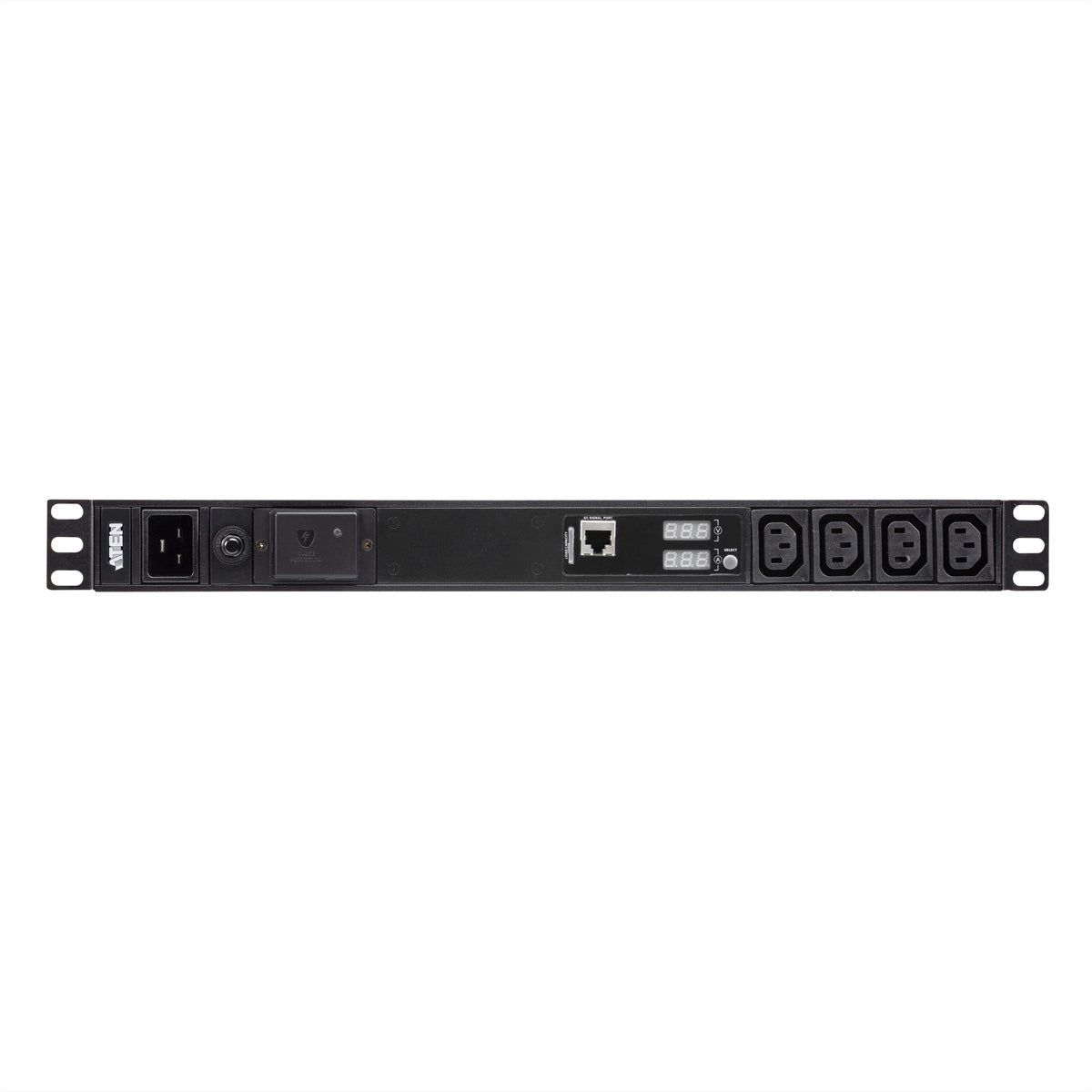 ATEN PE1218SG – Rack-PDU mit Messfunktion, 18× IEC C13, 16 A, IEC C20 Stecker, 1U horizontal