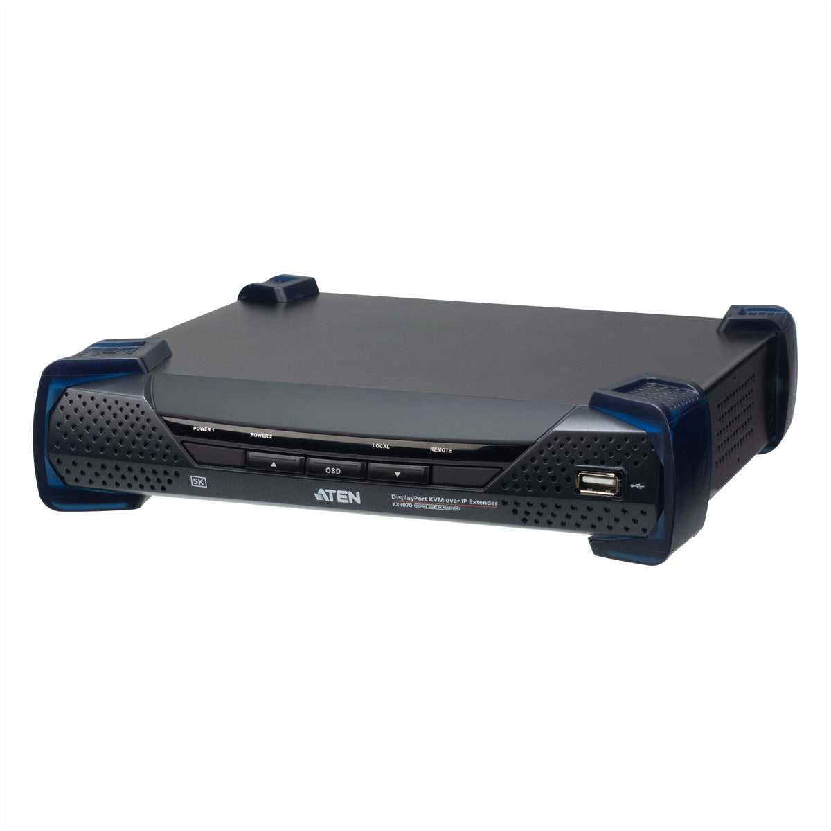 ATEN KX9970R – DisplayPort KVM over IP Empfänger, über IP, 1× DP, 2× SFP, 4× USB‑A, RS‑232, 5K@60 Hz, HDR
