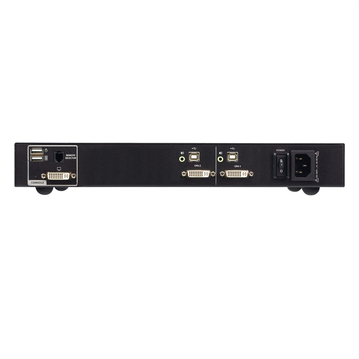 ATEN CS1182D4 – 2-Port DVI Secure KVM-Switch – 4K/30 Hz, NIAP/PP v4.0, USB 2.0-Hub, Audio, Rack 1U