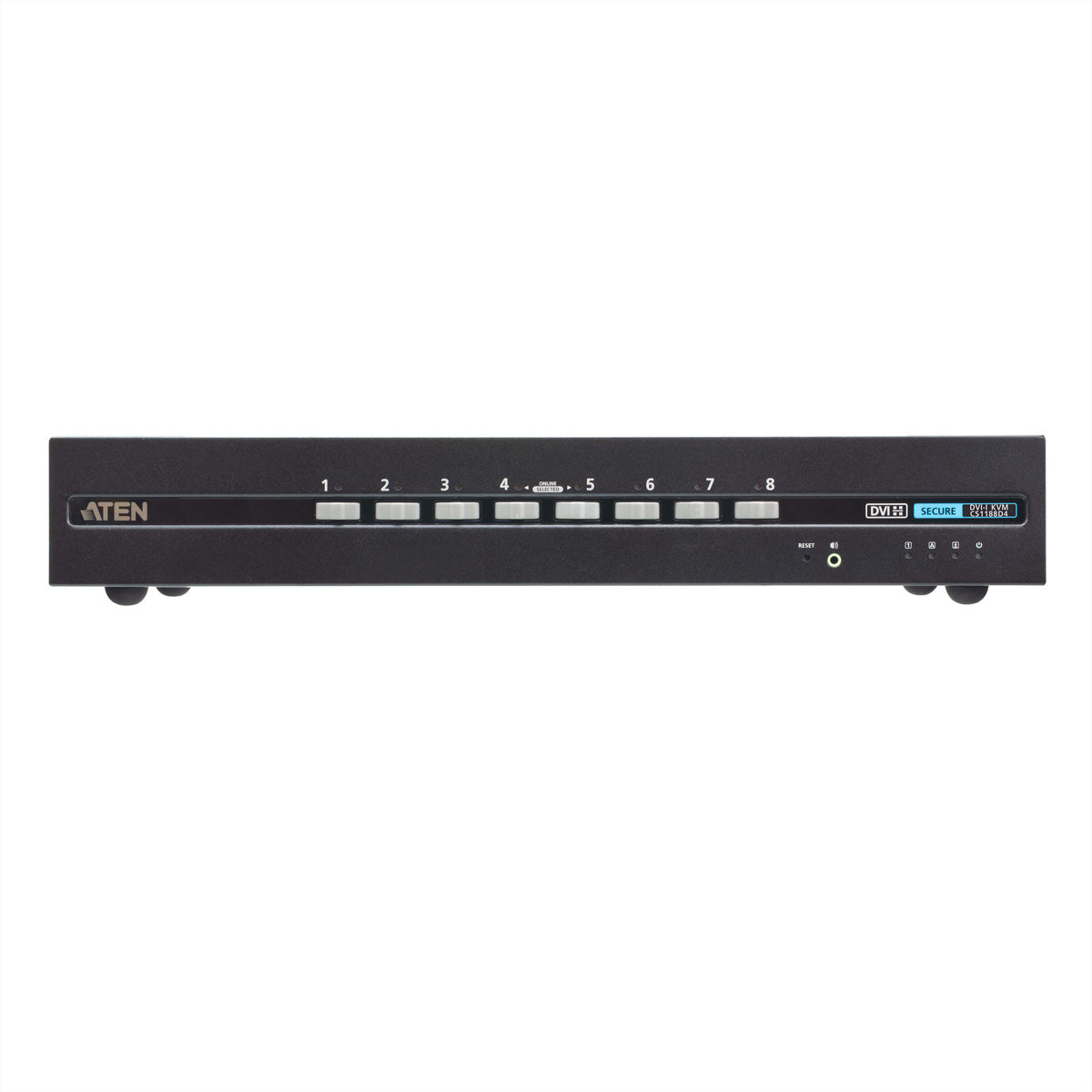 ATEN CS1188D4 – 8-Port DVI Secure KVM-Switch – 4K/30 Hz, PSD PP v4.0, USB 2.0-Hub, Audio