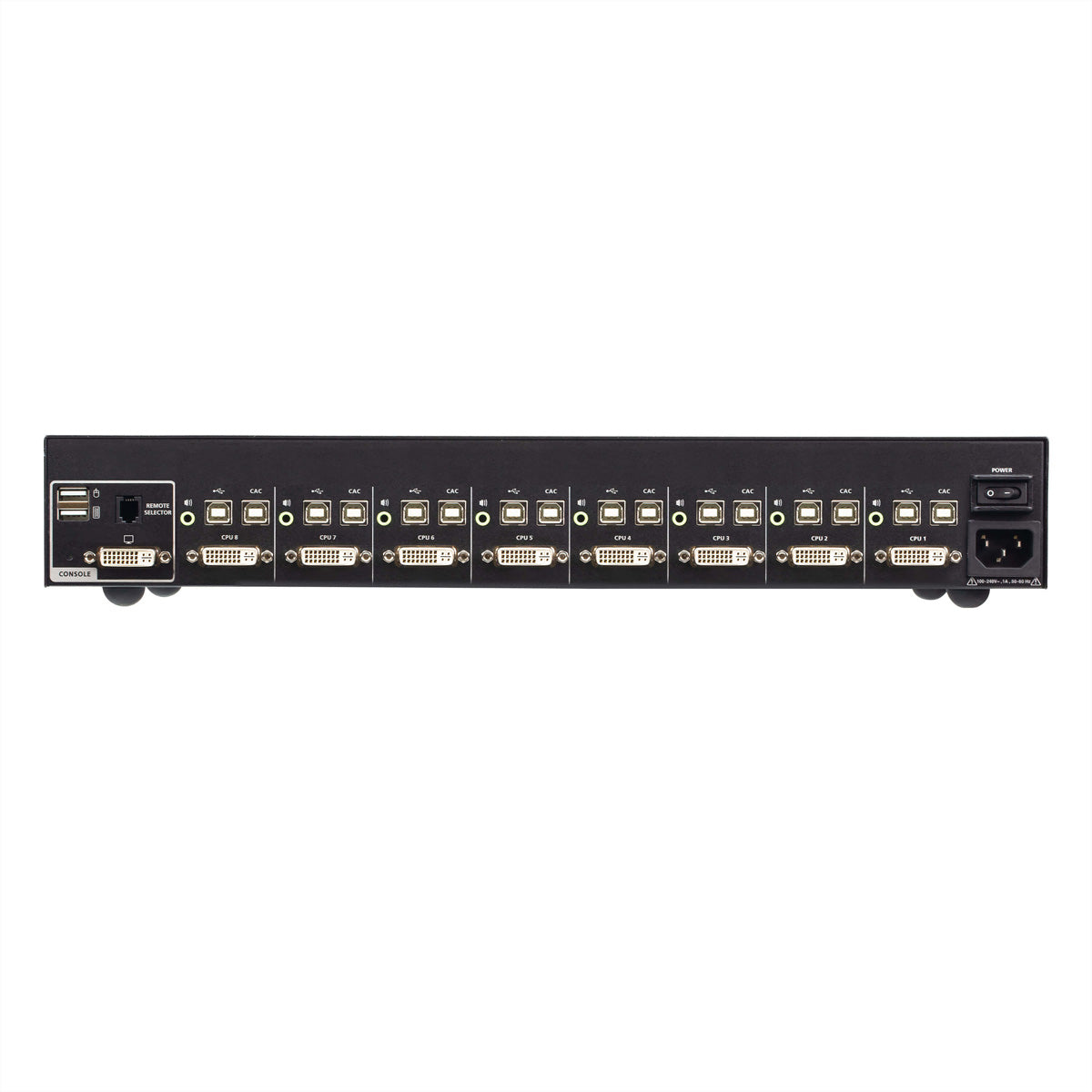 ATEN CS1188D4C – KVM-Switch – 8-Port, DVI – 3840 × 2160 @ 30 Hz, Audio