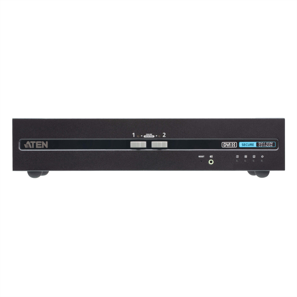 ATEN CS1142D4 KVM-Switch – 2× DVI, 2× USB-A, 3,5 mm Audio