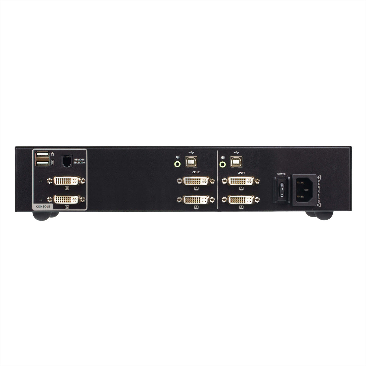 ATEN CS1142D4 KVM-Switch – 2× DVI, 2× USB-A, 3,5 mm Audio