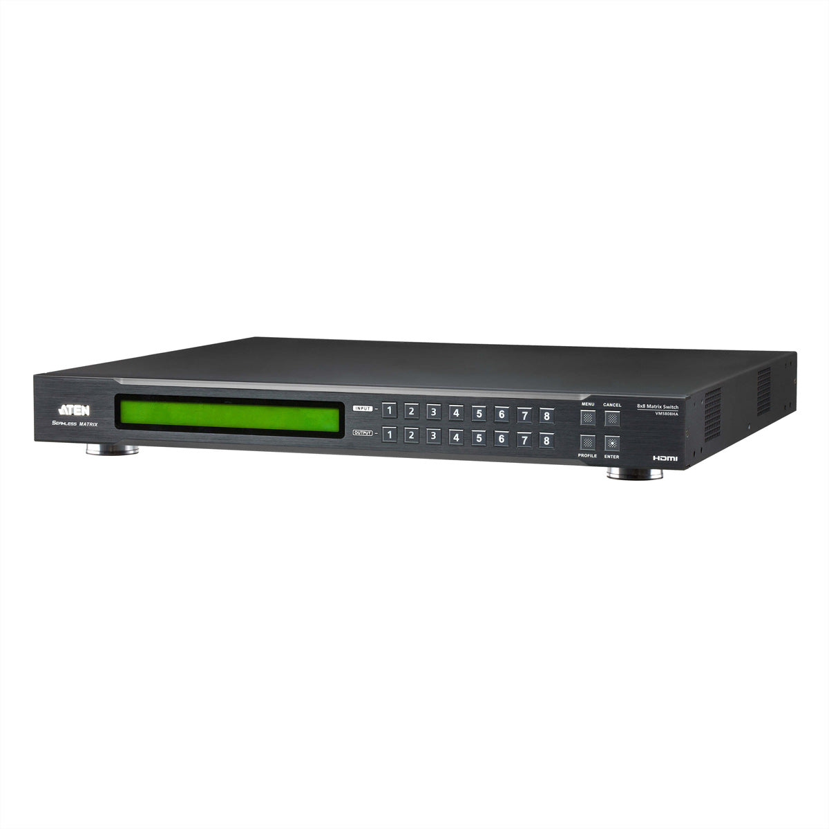 ATEN HDMI Matrix 8×9, 1080p@60 Hz, Scaler, Preview, HDCP 1.4, RS-232, WebGUI, Schwarz
