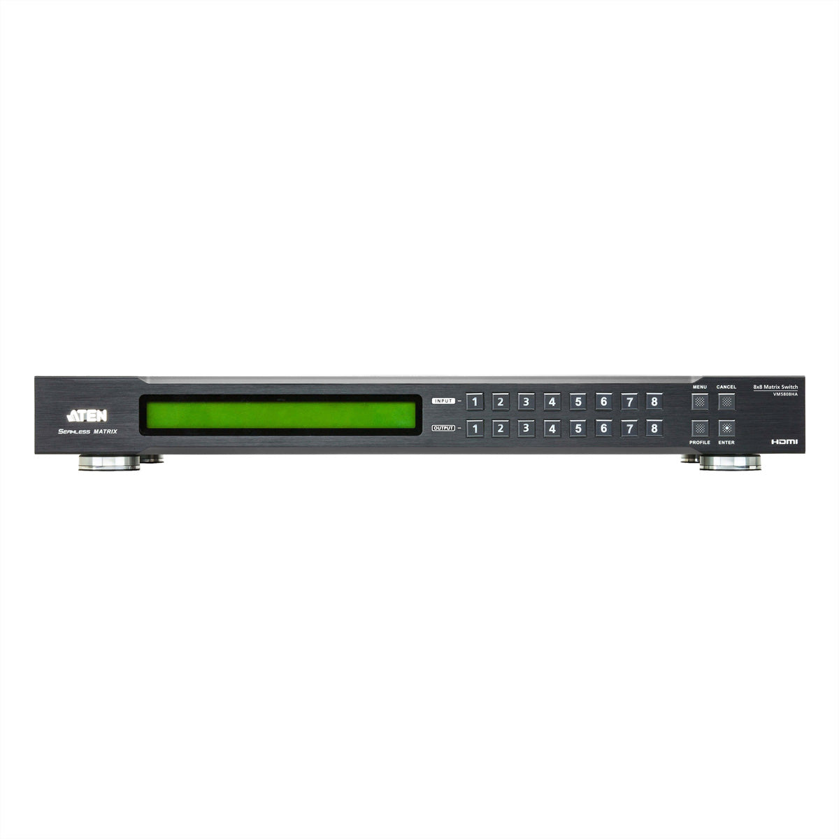 ATEN HDMI Matrix 8×9, 1080p@60 Hz, Scaler, Preview, HDCP 1.4, RS-232, WebGUI, Schwarz