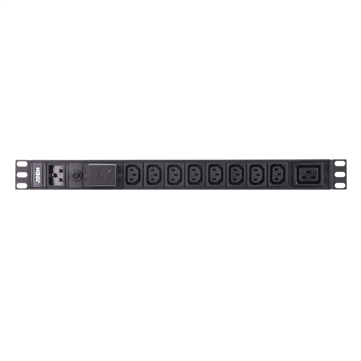 ATEN Rack-PDU – Standard, Überspannungsschutz, Rack 1U, 16 A 100–240 V, 8×C13 + 1×C19, C20, 3 m