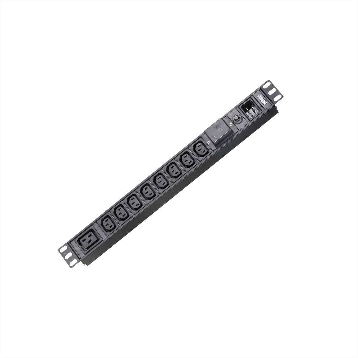 ATEN Rack-PDU – Standard, Überspannungsschutz, Rack 1U, 16 A 100–240 V, 8×C13 + 1×C19, C20, 3 m