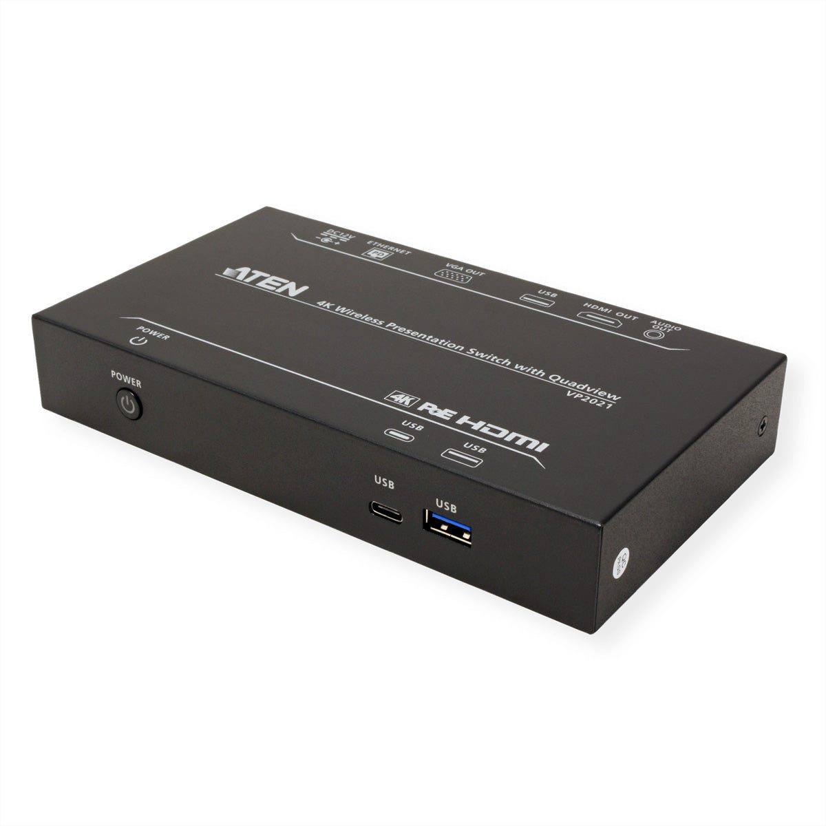 ATEN VP2021 – 2×1 HDMI-Matrix, 4K30, PoE, Ethernet