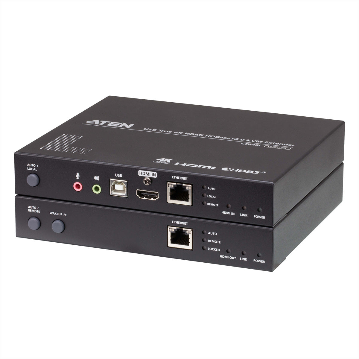 ATEN CE840 – KVM-Extender (HDMI, HDBaseT 3.0) – True 4K (4096×2160, 60 Hz, 4:4:4), 100 m, 4×USB 2.0