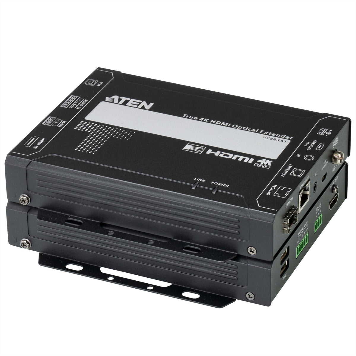 ATEN VE883AK1 – HDMI Extender-Set, über Glasfaser, 4K@60 Hz, 300 m, 4:4:4, HDCP 2.2, USB 2.0, IR, RS-232