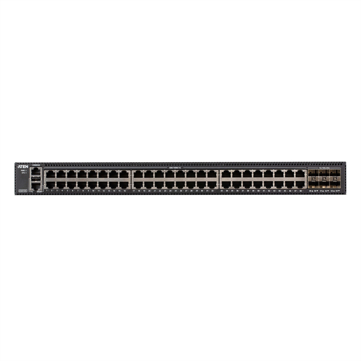 ATEN ES0154 – Managed L2+ Switch – 48× 1G, 6× SFP28, PoE++, 19", 1U