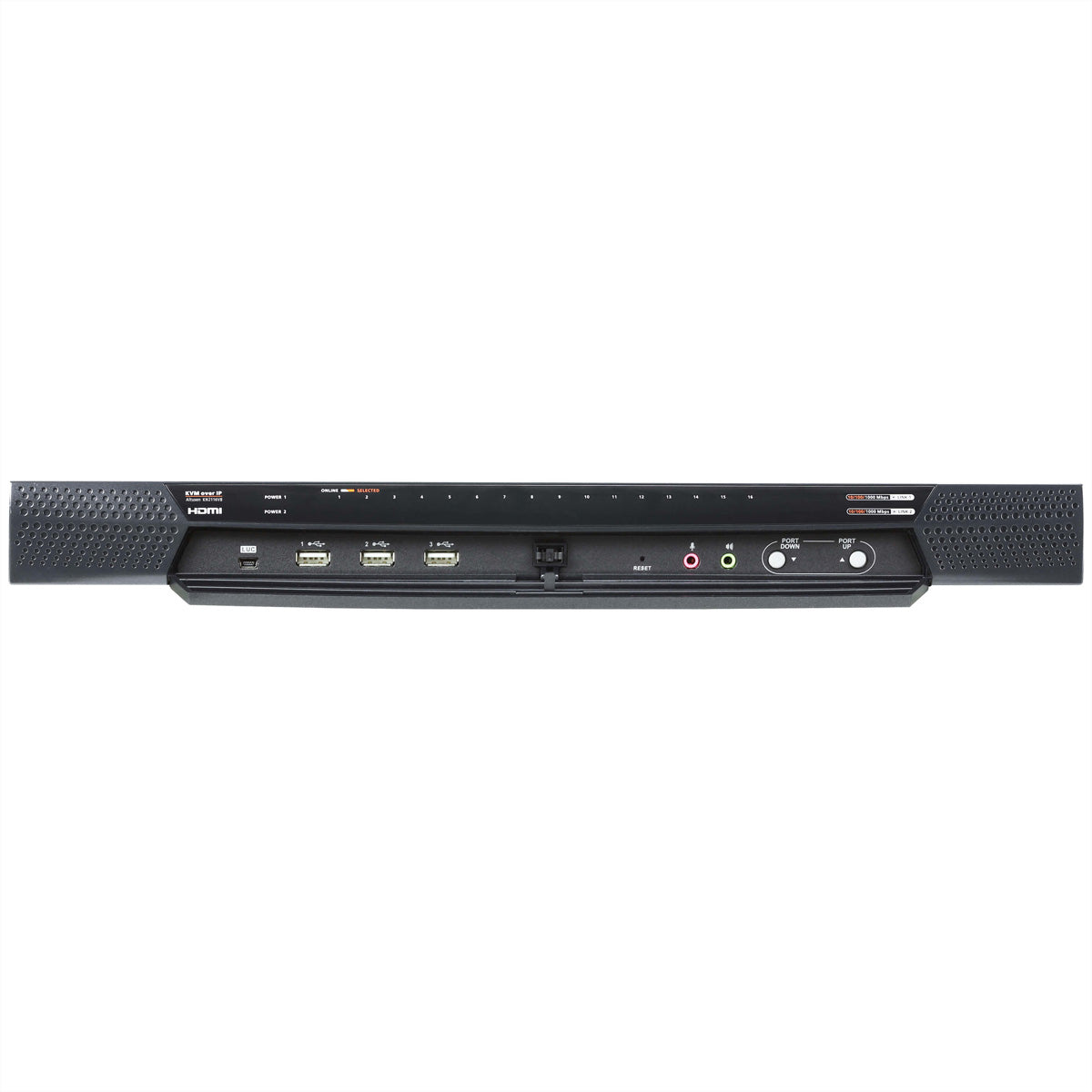 ATEN KN2116VB KVM over IP-Switch – USB-A, 1× HDMI, 1× VGA, GbE, 3,5 mm Audio, für Windows/Mac/Linux