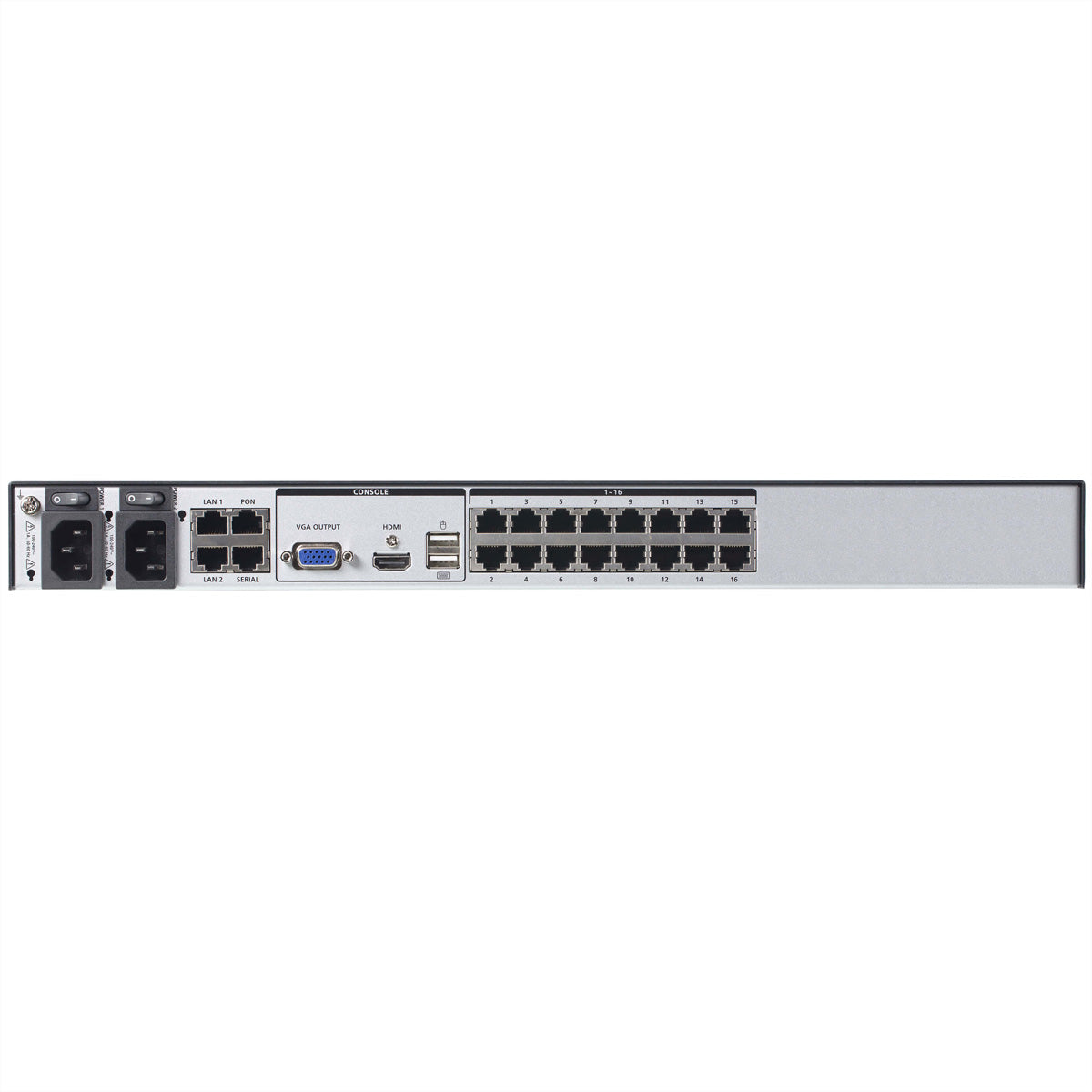ATEN KN2116VB KVM over IP-Switch – USB-A, 1× HDMI, 1× VGA, GbE, 3,5 mm Audio, für Windows/Mac/Linux