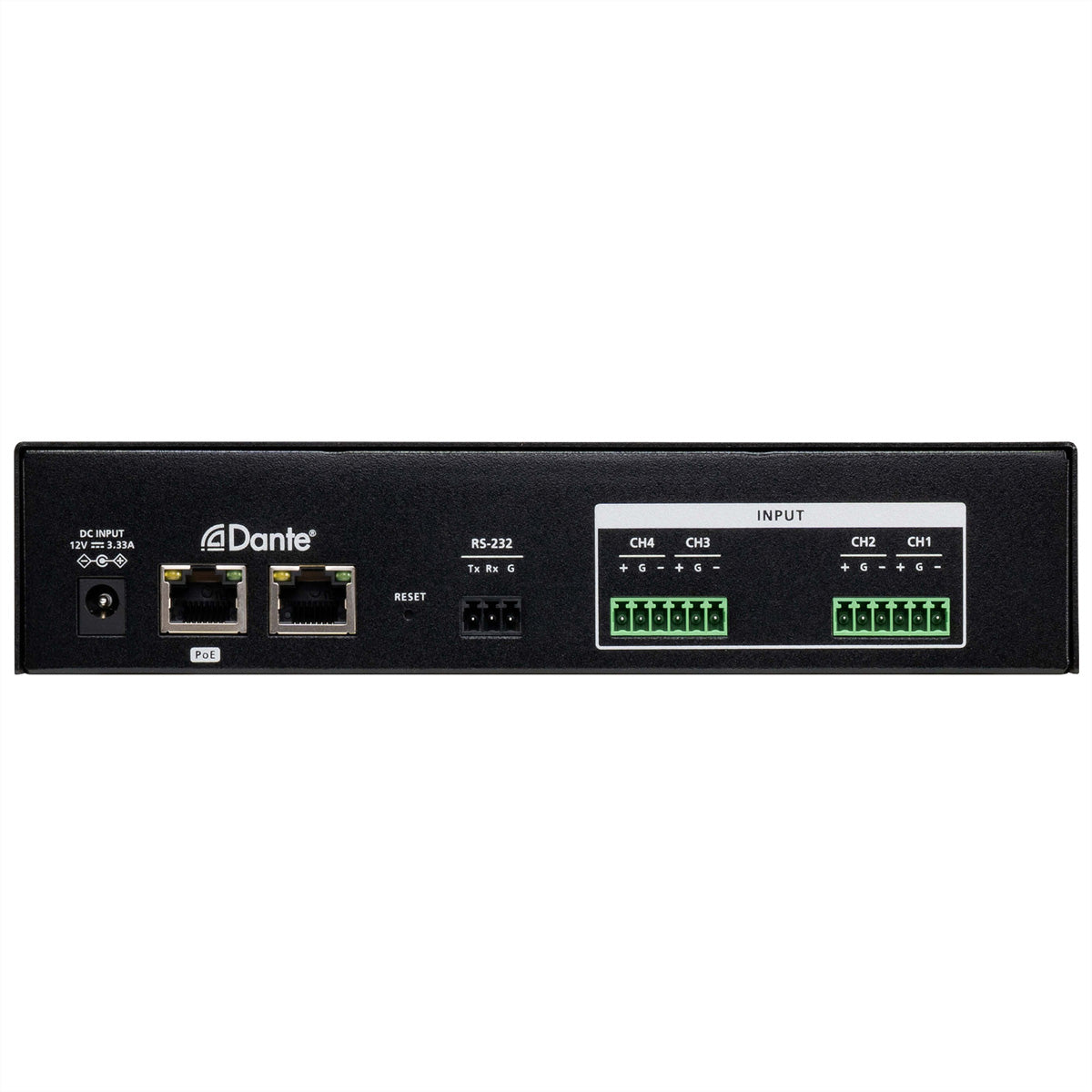 ATEN AD400E – Studio-Mischpult (4-Kanal), 24 Bit, 44,1–96 kHz, Schwarz