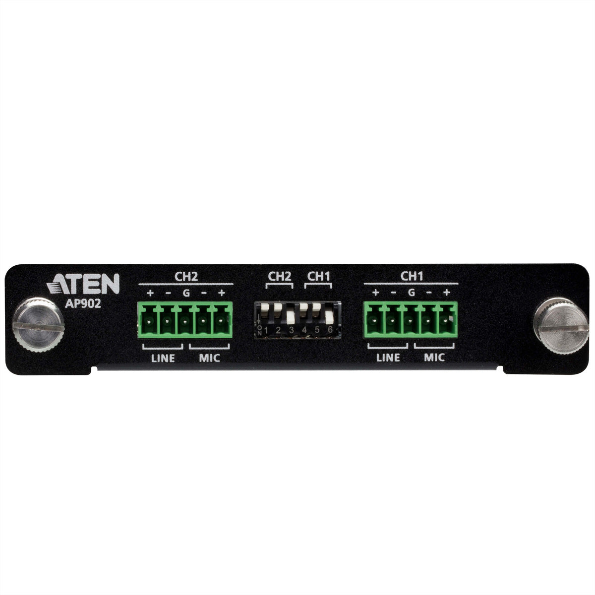 ATEN AP902 – 2-Kanal Mic/Line Vorverstärkerkarte, Verstärkung 36 dB, RS-232, für AP-Serie