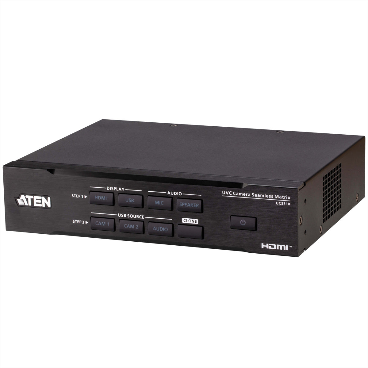 ATEN UC3310 CAMLIVE MX – UVC Matrix, 2× USB In / 1× HDMI Out, 4K@30 Hz, RS-232/RS-485 (VISCA)