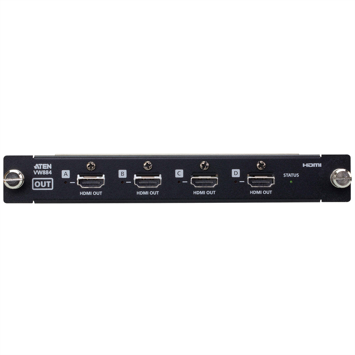 ATEN VW884 – HDMI-Ausgangskarte, 4× HDMI Out, 4K@30 Hz, HDR, HDCP 2.2, für VW3620, Schwarz