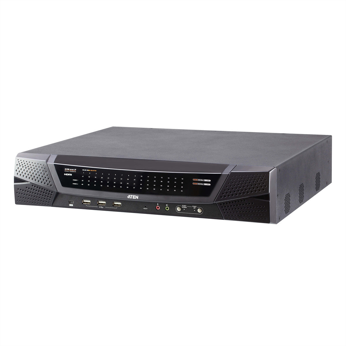 ATEN KN4064VB KVM über IP-Switch – HDMI/VGA, 3× USB-A, GbE, für Windows/Mac/Linux