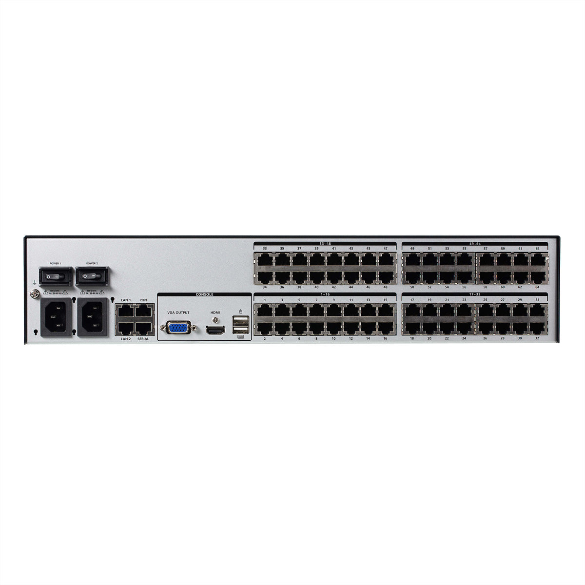 ATEN KN4064VB KVM über IP-Switch – HDMI/VGA, 3× USB-A, GbE, für Windows/Mac/Linux