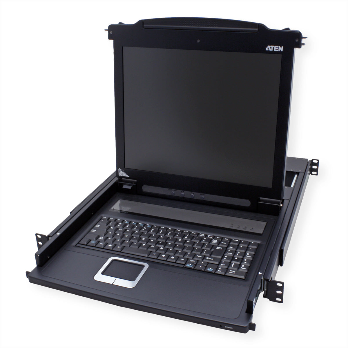 ATEN CL1000M – KVM-Konsole (1U) – 17", 1920 × 1200 @ 60 Hz, VGA, PS/2 & USB, Schwarz
