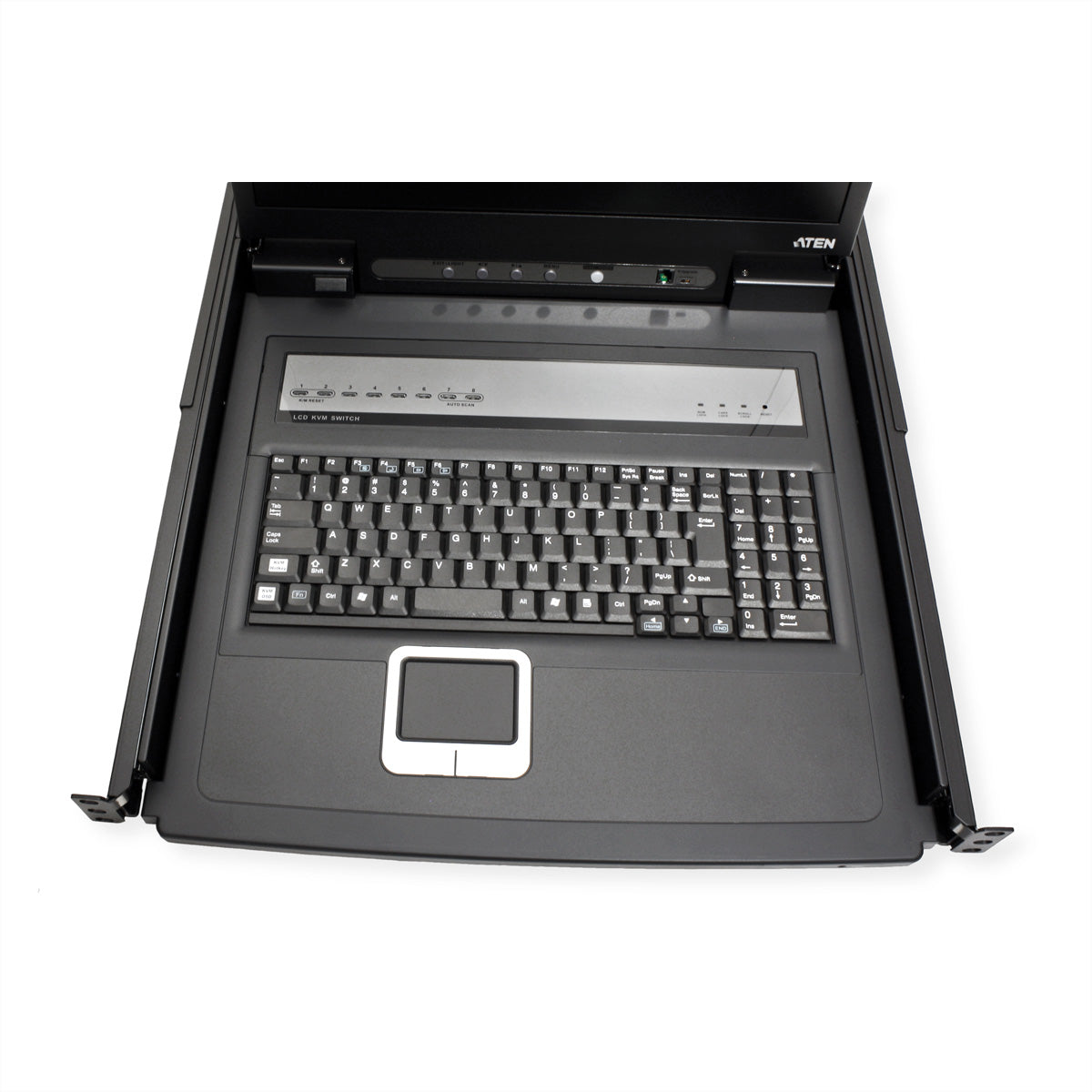 ATEN CL1308N – KVM-Switch – 8-Port, VGA – 1920 × 1200, 19" LCD-Konsole, Schwarz