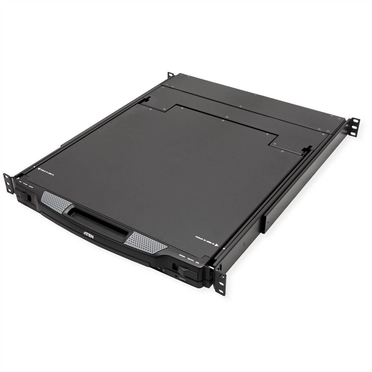 ATEN CL6700MW – KVM Konsole – 19" Rack, 1U, 17,3" Full HD (1920×1080), Schwarz