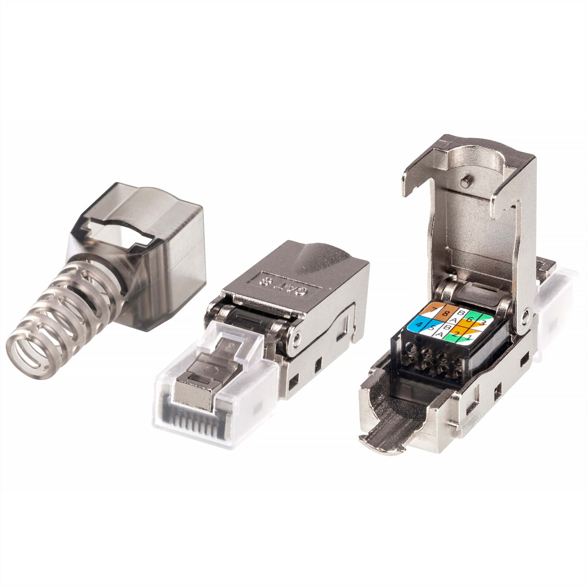 ATEN 2A-245G RJ-45 Modularstecker – Cat6A, geschirmt, Nickel/Goldkontakte, 10×, Silber