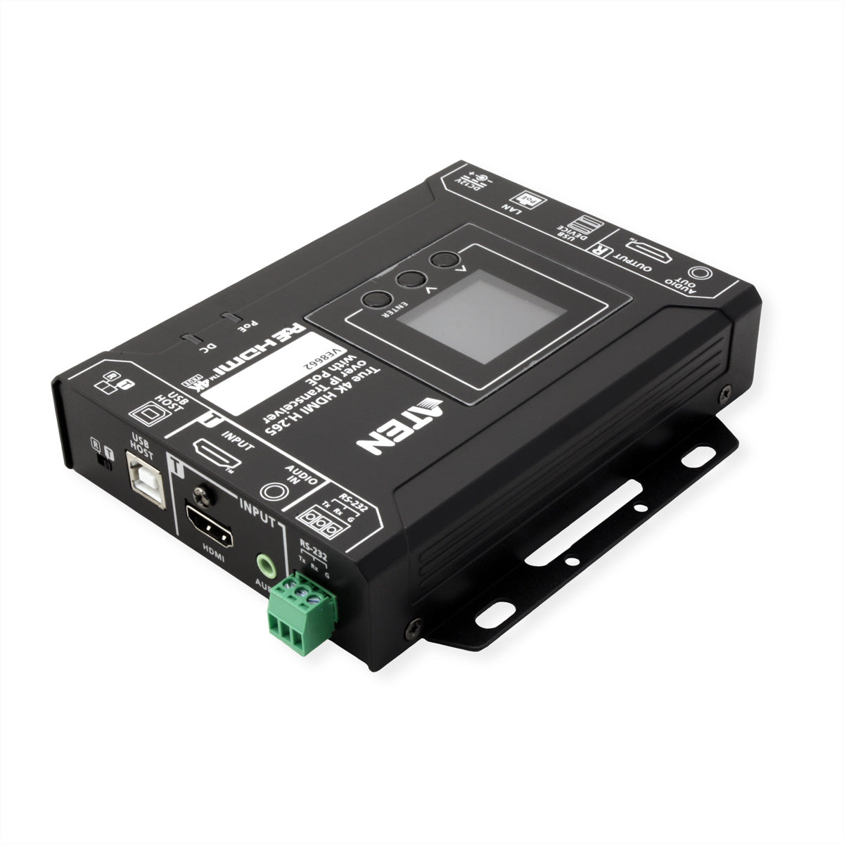 ATEN VE8662 – HDMI Extender-Set, über IP (H.265), 4K@60 Hz, 100 m, HDR, PoE, HDCP 2.2/2.3