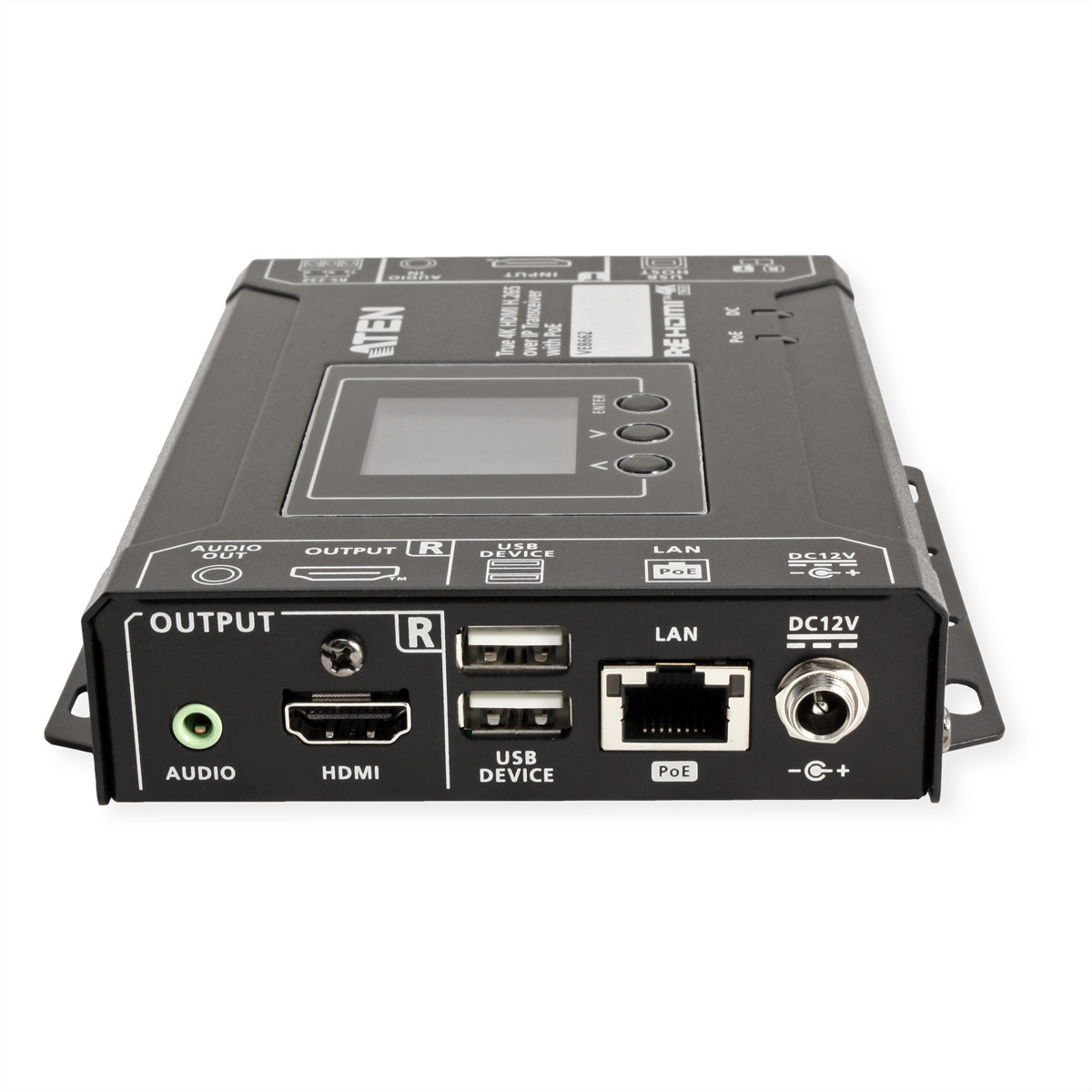ATEN VE8662 – HDMI Extender-Set, über IP (H.265), 4K@60 Hz, 100 m, HDR, PoE, HDCP 2.2/2.3