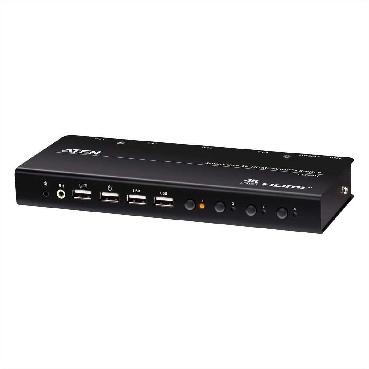 ATEN CS784H – KVM-Switch – 4-Port, HDMI – 4K @ 60 Hz, Audio