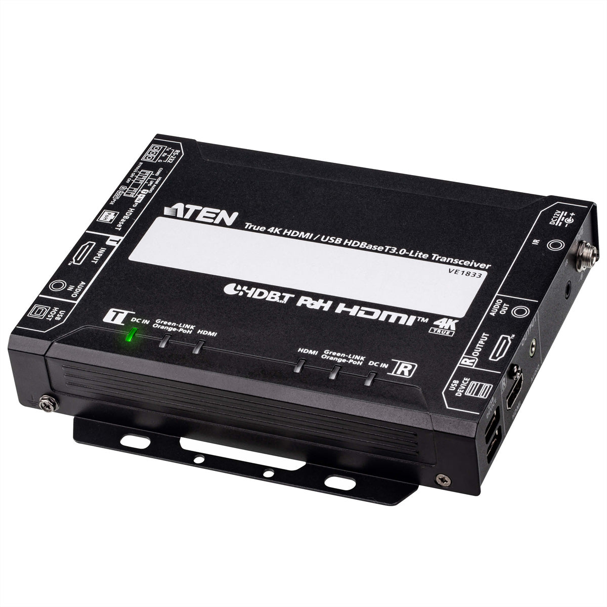 ATEN VE1833 – HDBaseT 3.0 über Cat6a, 1× HDMI Ein/1× HDMI Aus, 4K@60 Hz, 5 m, HDR, HDCP 2.2/2.3, PoH, IR/RS-232