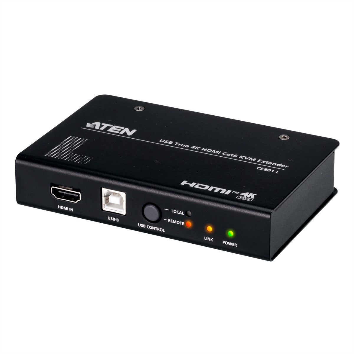 ATEN CE801 – KVM-Extender-Set HDMI – 4K/60 Hz, USB 2.0, Audio 7.1, RS-232, bis 70 m über Cat 6