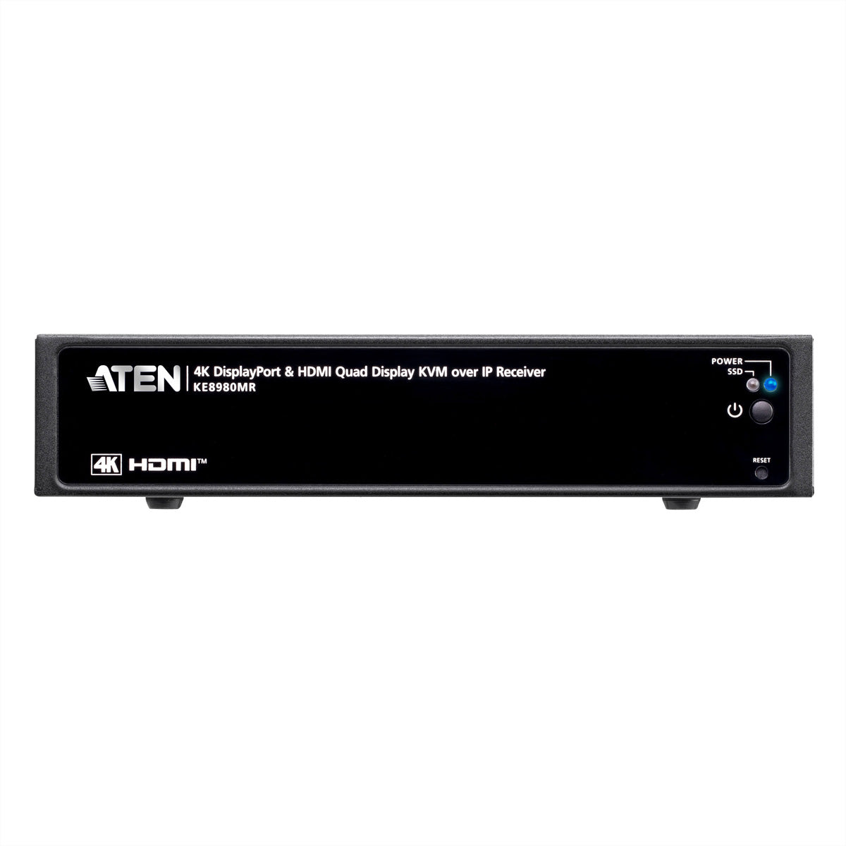 ATEN KE8980MR – KVM-over-IP Multi-View Empfänger, 2× HDMI Out, 2× DP Out, 4K@60 Hz, KVM, RS-232