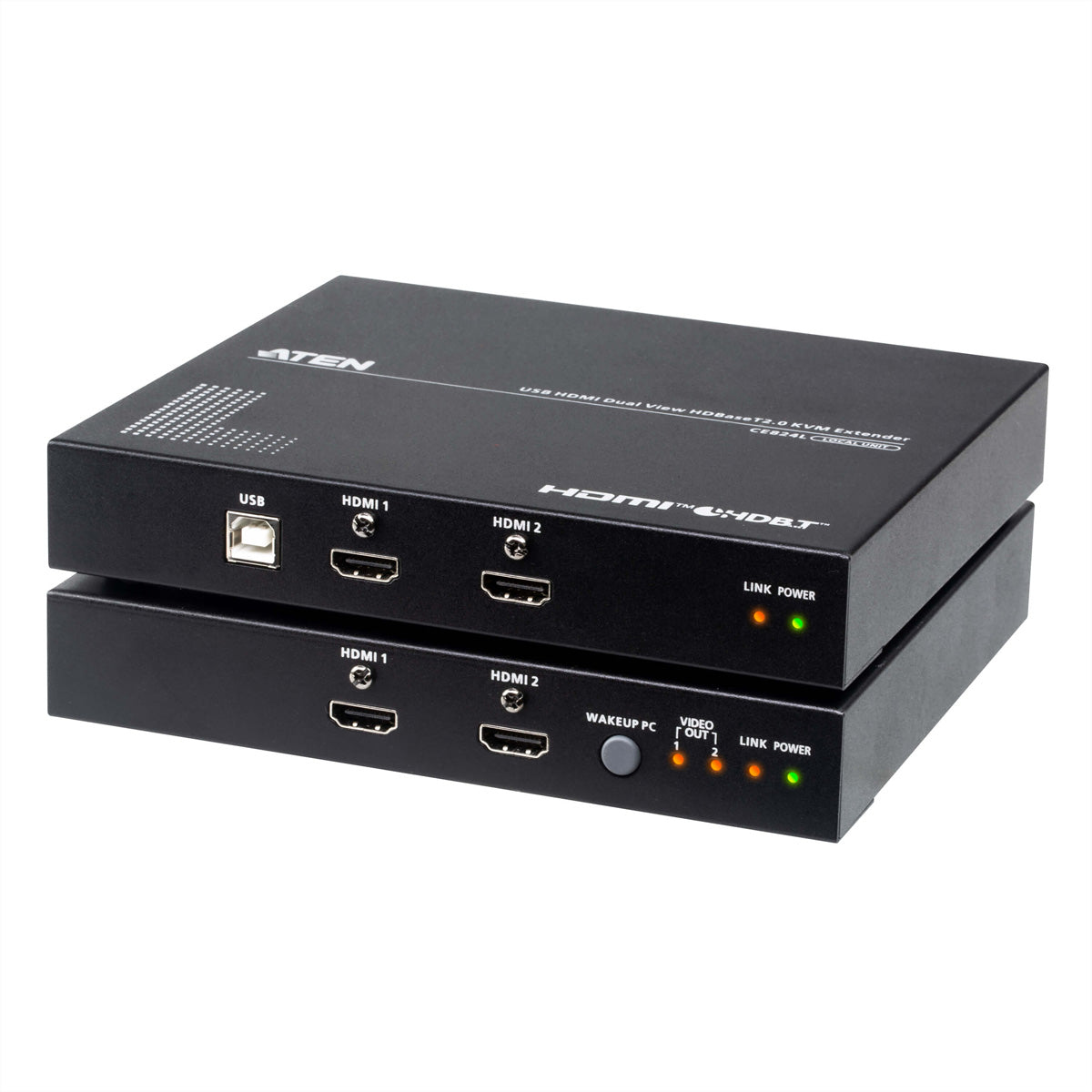 ATEN CE824 – KVM-Extender-Set HDMI, HDBaseT 2.0 – 4K/30 Hz, Dual-View 1080p, bis 100 m über Cat 6/6A