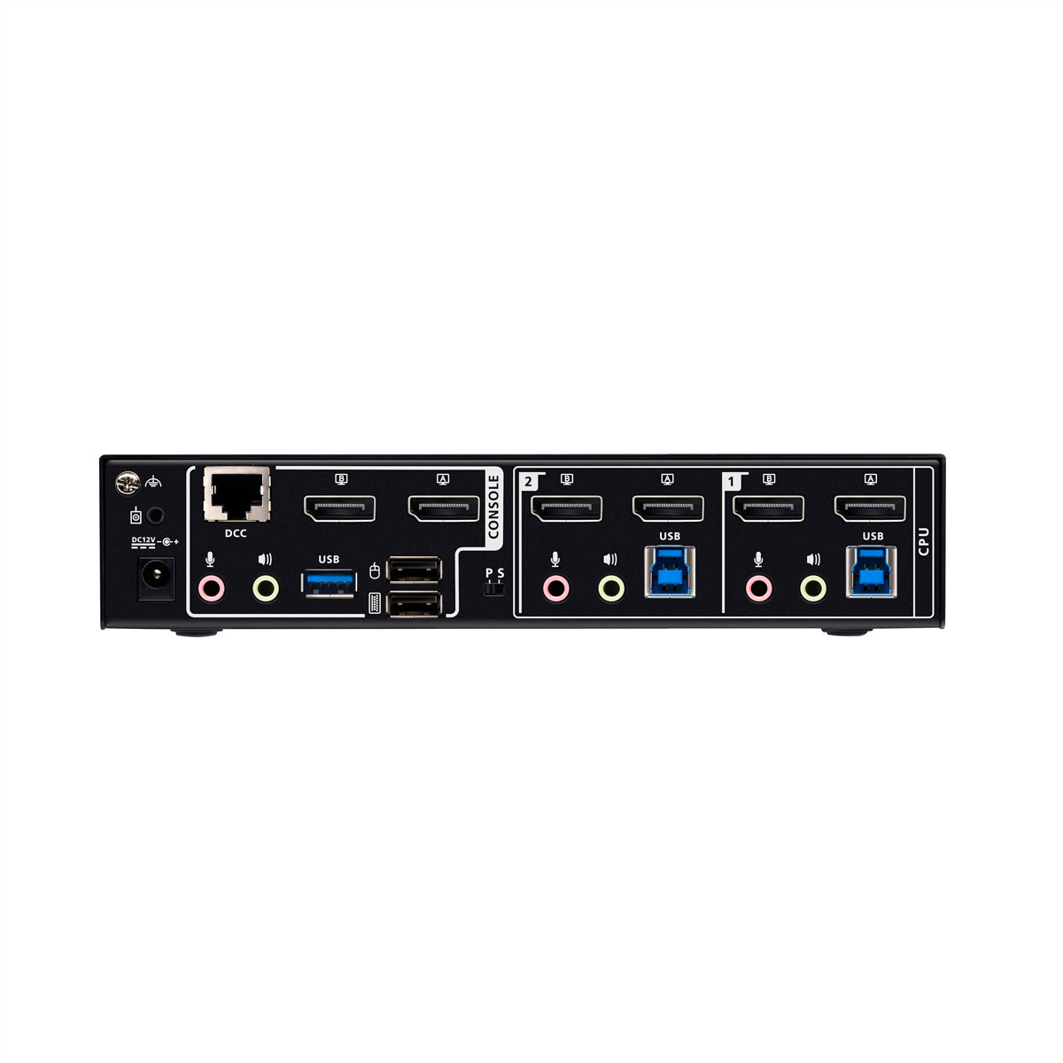 ATEN CS1942DPA – KVM-Switch – 2-Port, Dual-Display (2×DP), 8K/60 Hz, USB 3.1 Gen1 (5 Gbit/s)