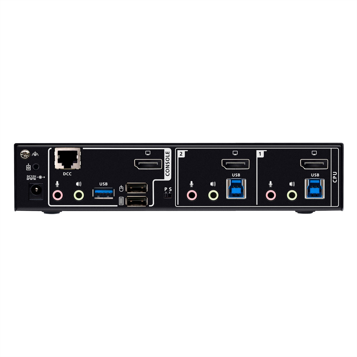 ATEN CS1922A – 2-Port DP KVM-Switch – 8K/60 Hz, USB 3.0-Hub, Audio