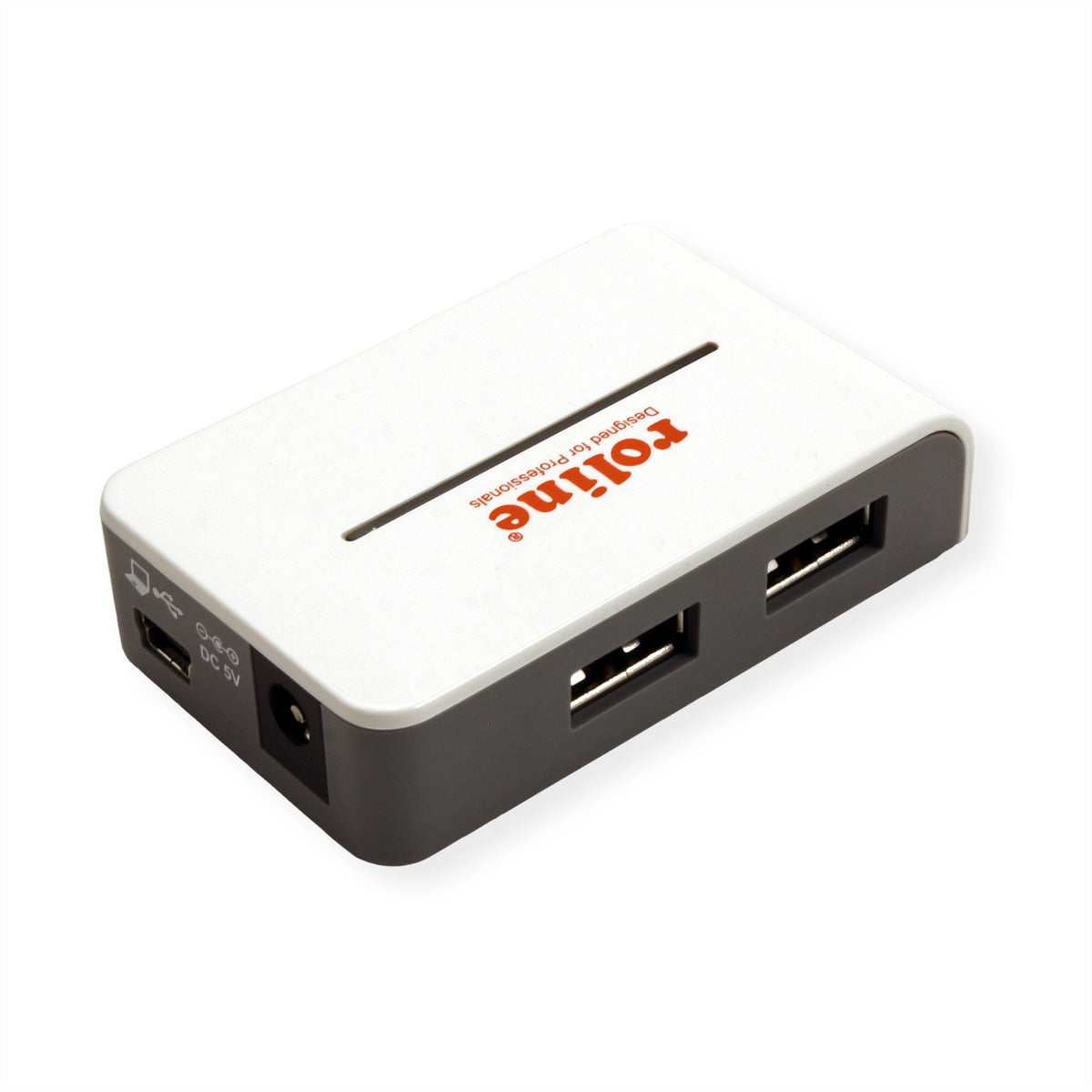 ROLINE USB-Hub – USB 2.0, 4× USB-A