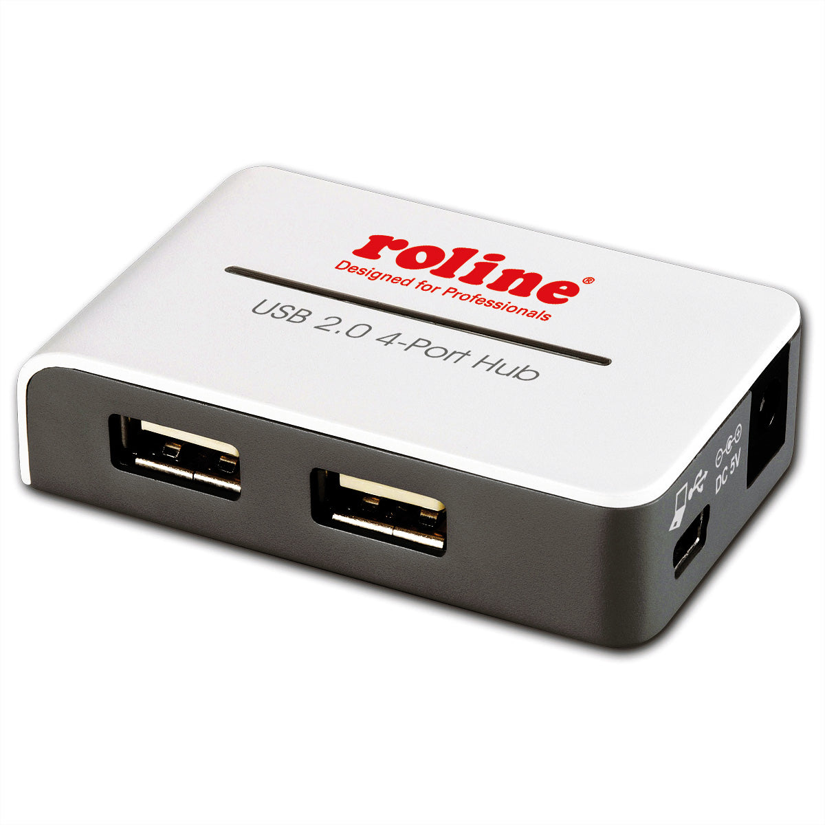 ROLINE USB-Hub – USB 2.0, 4× USB-A
