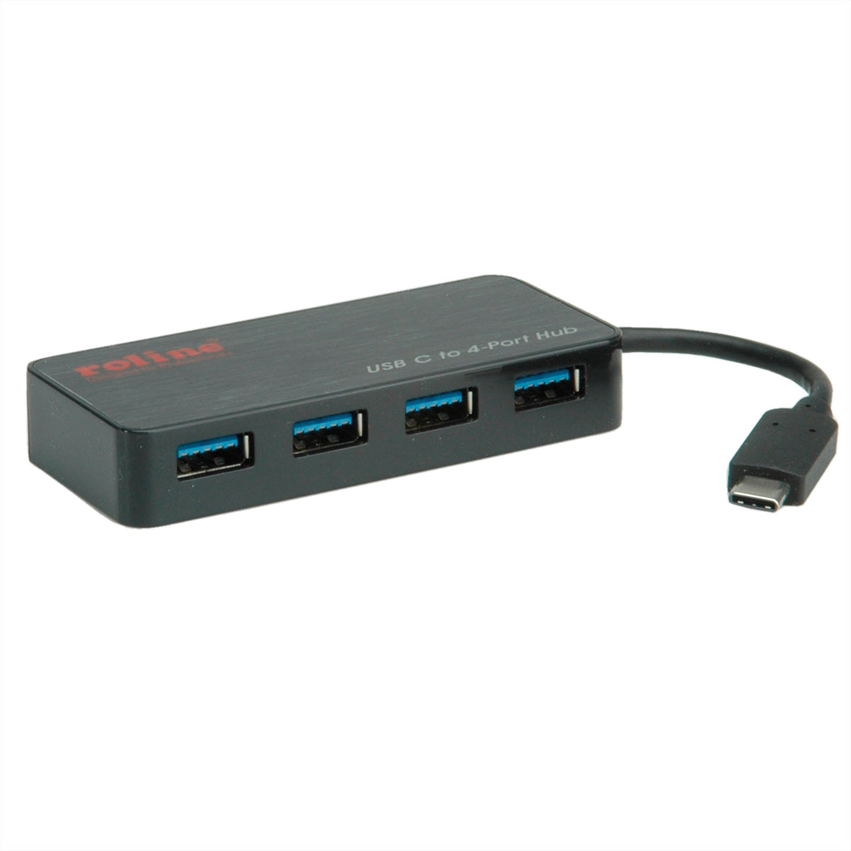 ROLINE USB-Hub – USB-C, 4× USB-A