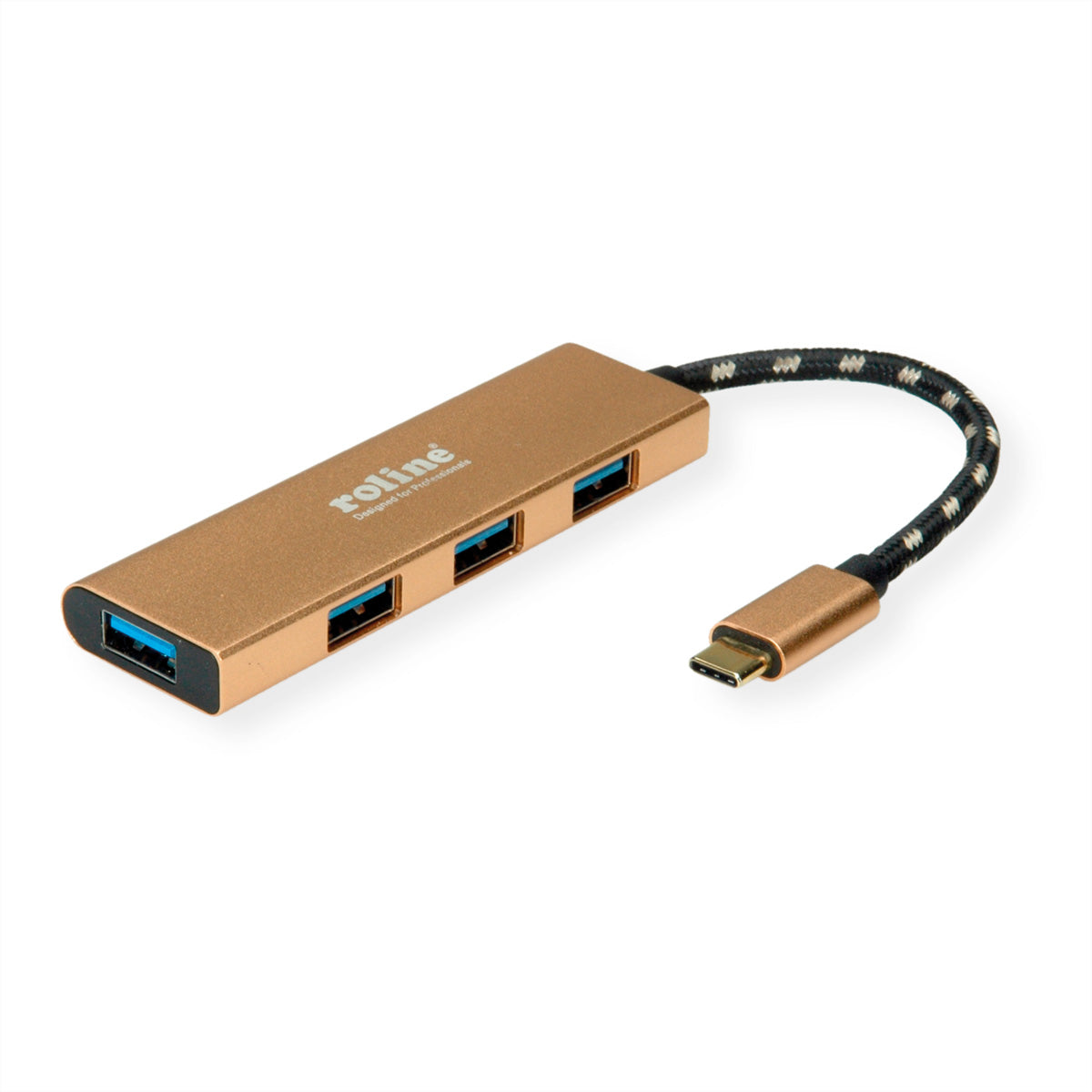 ROLINE GOLD USB-Hub – USB-C, 4× USB-A
