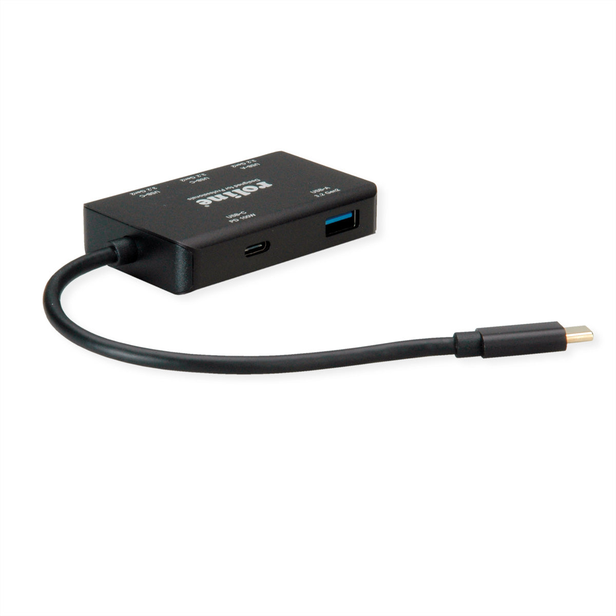 ROLINE USB-Hub – USB-C, 2× USB-A, 100 W PD